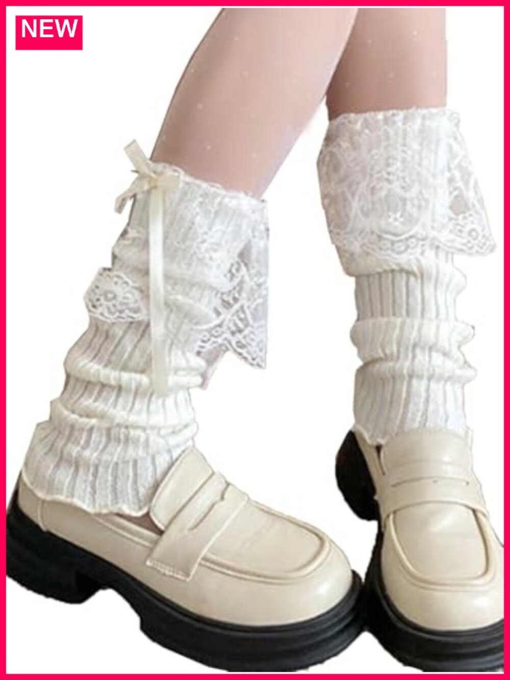 Rib Knit Y2K Leg Warmers, Over the Calf Boot Socks, Kawaii Winter Leg Warmers,